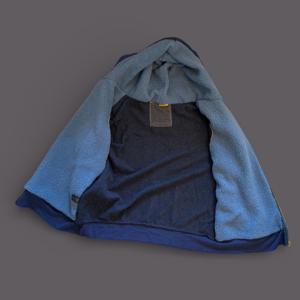 Rare Fleeced Lined Aviator Nation Navy 5 Stripe Hoodie - Picture 5 of 8